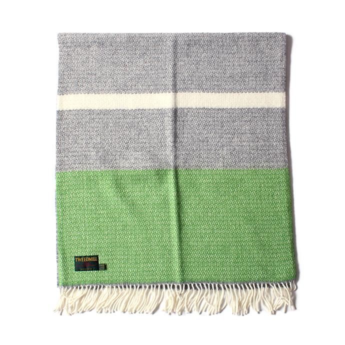 TWEEDMILL TWEEDMILL / イリュージョンパネル ブランケット - ライトグリーン<img class='new_mark_img2' src='//img.shop-pro.jp/img/new/icons47.gif' style='border:none;display:inline;margin:0px;padding:0px;width:auto;' /> 01
