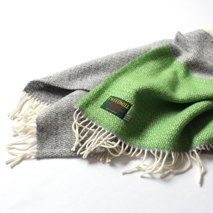 TWEEDMILL TWEEDMILL / イリュージョンパネル ブランケット - ライトグリーン<img class='new_mark_img2' src='//img.shop-pro.jp/img/new/icons47.gif' style='border:none;display:inline;margin:0px;padding:0px;width:auto;' /> 02
