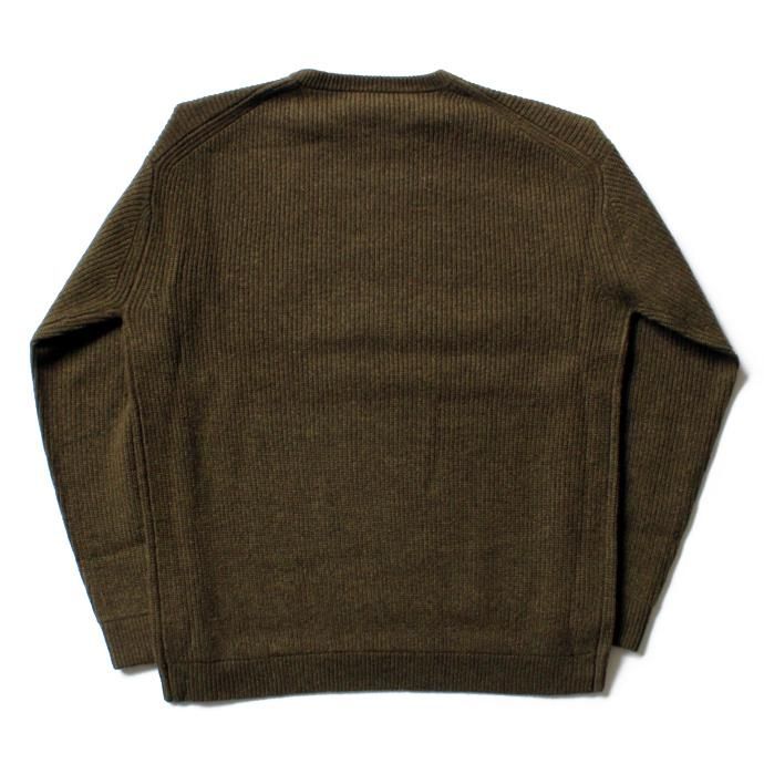 crepuscule crepuscule / Cardigan Rib Stitch L/S 畦編み クルーネックセーター 1603-008 Khaki<img class='new_mark_img2' src='//img.shop-pro.jp/img/new/icons47.gif' style='border:none;display:inline;margin:0px;padding:0px;width:auto;' /> 02