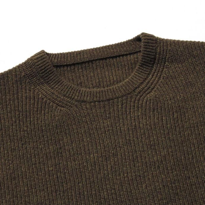 crepuscule crepuscule / Cardigan Rib Stitch L/S 畦編み クルーネックセーター 1603-008 Khaki<img class='new_mark_img2' src='//img.shop-pro.jp/img/new/icons47.gif' style='border:none;display:inline;margin:0px;padding:0px;width:auto;' /> 02