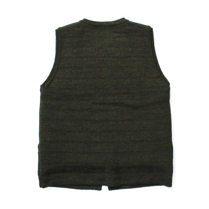 comm. arch. Zipped Downy Vest - Forest Green ジップフロント ニットベスト グリーン<img class='new_mark_img2' src='//img.shop-pro.jp/img/new/icons47.gif' style='border:none;display:inline;margin:0px;padding:0px;width:auto;' /> 02