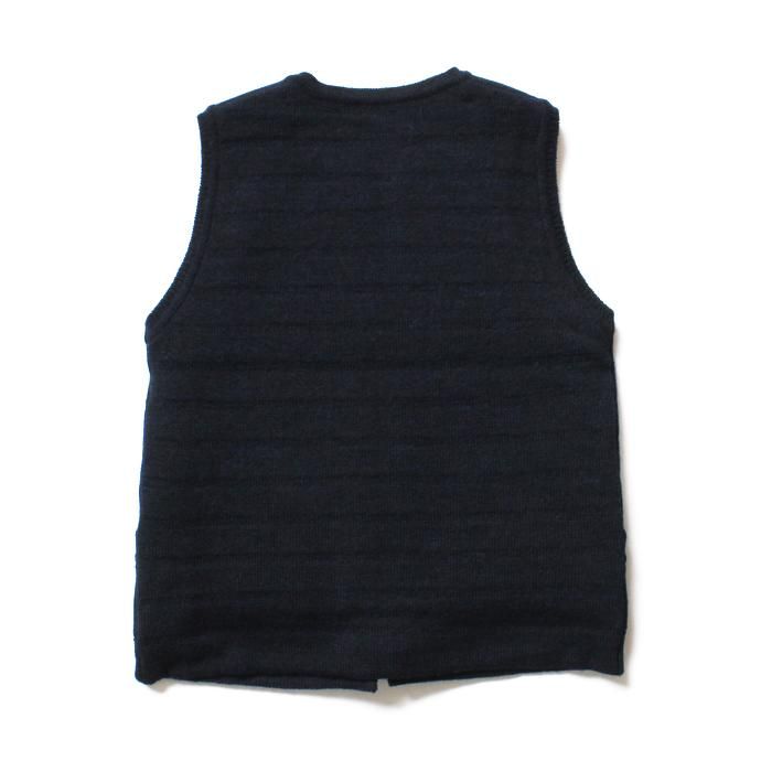 comm. arch. Zipped Downy Vest - Night Ocean ジップフロント ニットベスト ネイビー<img class='new_mark_img2' src='//img.shop-pro.jp/img/new/icons47.gif' style='border:none;display:inline;margin:0px;padding:0px;width:auto;' /> 02