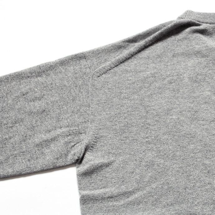 crepuscule crepuscule / Whole Garment C/N ホールガーメント ハイゲージウール クルーネックセーター 1603-009 - L.Gray 02