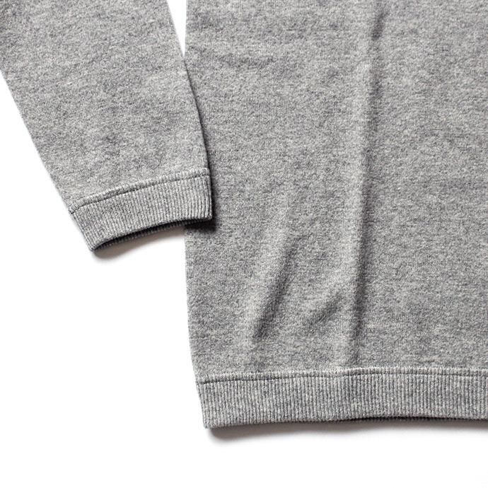 crepuscule crepuscule / Whole Garment C/N ホールガーメント ハイゲージウール クルーネックセーター 1603-009 - L.Gray 02