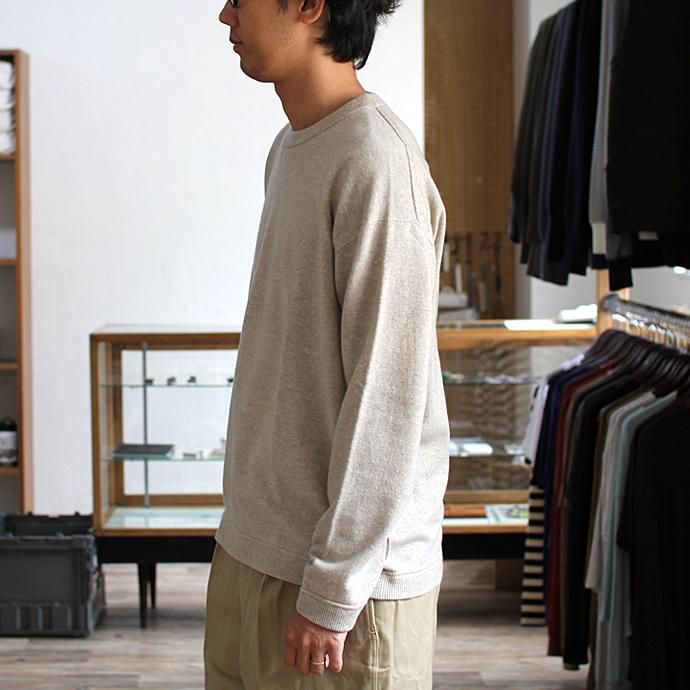 crepuscule crepuscule / Whole Garment C/N ホールガーメント ハイゲージウール クルーネックセーター 1603-009 - L.Gray 02
