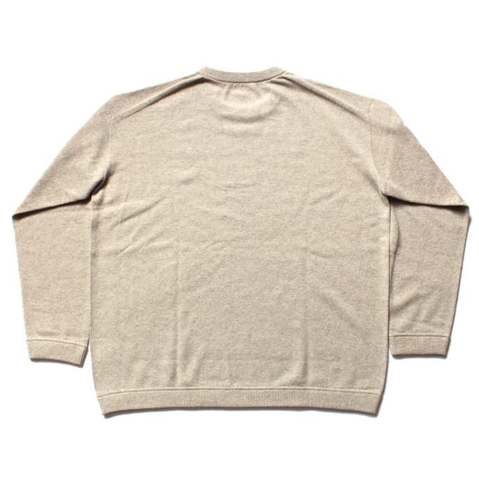 crepuscule crepuscule / Whole Garment C/N ホールガーメント ハイゲージウール クルーネックセーター 1603-009 - Beige 02