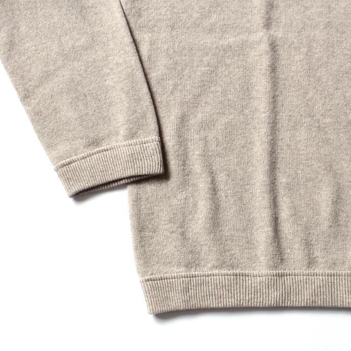 crepuscule crepuscule / Whole Garment C/N ホールガーメント ハイゲージウール クルーネックセーター 1603-009 - Beige 02