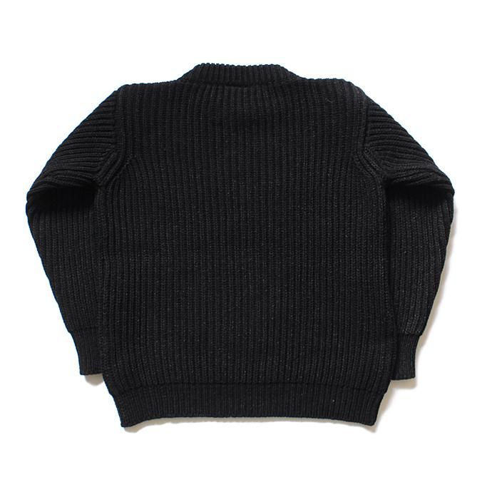 Other Brands Deck Hand / Indigo Fisherman Crew インディゴクルーネックセーター - Black Indigo ブラックインディゴ 02
