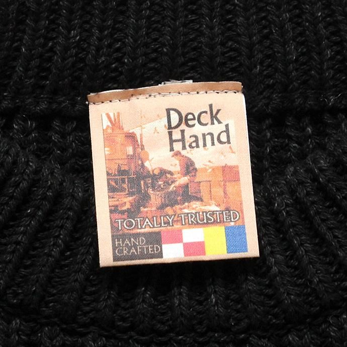 Other Brands Deck Hand / Indigo Fisherman Crew インディゴクルーネックセーター - Black Indigo ブラックインディゴ 02