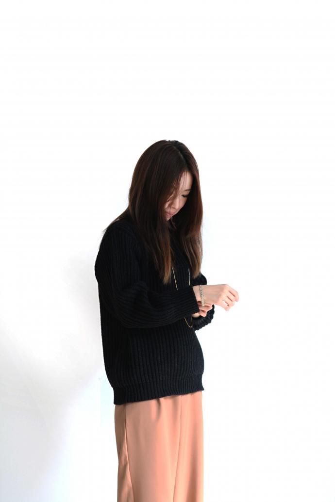 Other Brands Deck Hand / Indigo Fisherman Crew インディゴクルーネックセーター - Black Indigo ブラックインディゴ 02