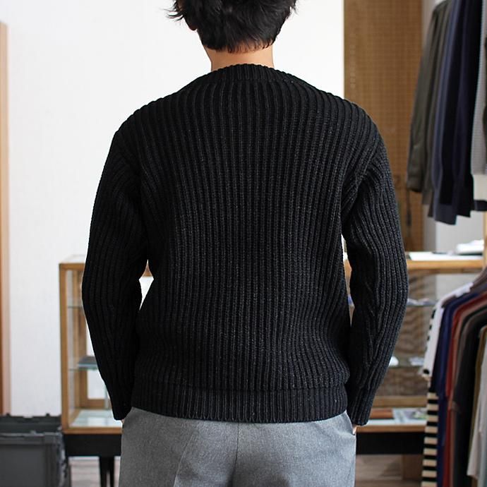 Other Brands Deck Hand / Indigo Fisherman Crew インディゴクルーネックセーター - Black Indigo ブラックインディゴ 02