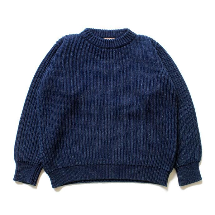 Other Brands Deck Hand / Indigo Fisherman Crew インディゴクルーネックセーター - Dark Indigo ダークインディゴ 01