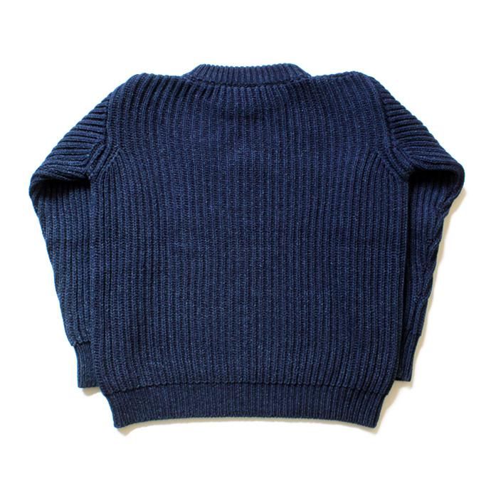Other Brands Deck Hand / Indigo Fisherman Crew インディゴクルーネックセーター - Dark Indigo ダークインディゴ 02