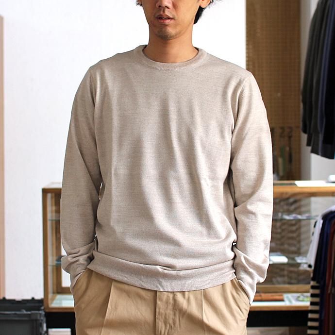 Other Brands Vitter / 897 Man Roundneck ウォッシャブルウール ハイゲージニットクルーネックセーター 全2色<img class='new_mark_img2' src='//img.shop-pro.jp/img/new/icons47.gif' style='border:none;display:inline;margin:0px;padding:0px;width:auto;' /> 02