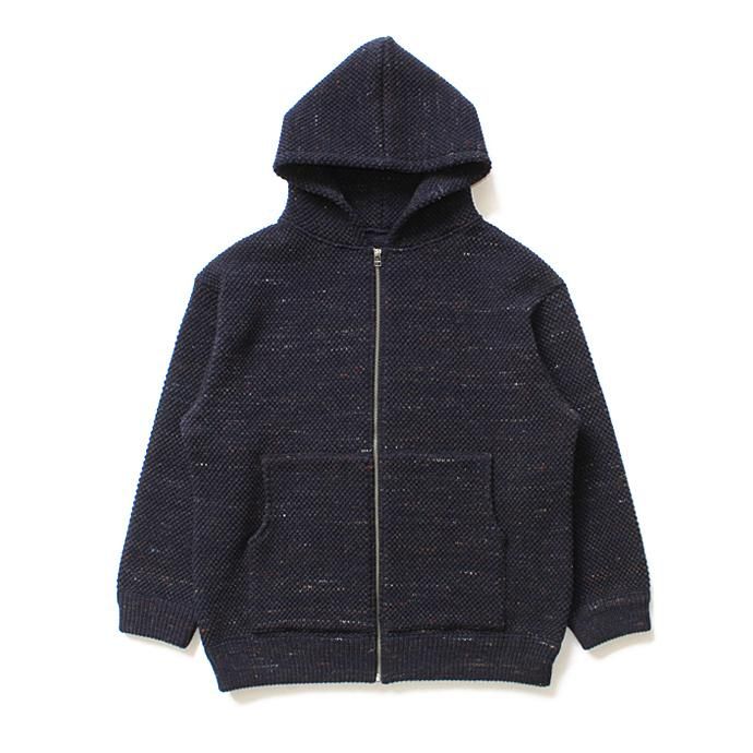 crepuscule crepuscule / Lowgage Knit Parka ローゲージニットパーカー ネイビー 1603-016 - Navy 01