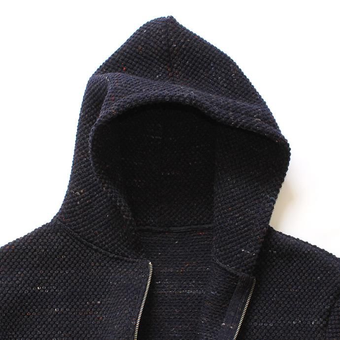 crepuscule crepuscule / Lowgage Knit Parka ローゲージニットパーカー ネイビー 1603-016 - Navy 02