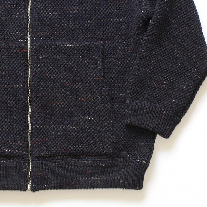 crepuscule crepuscule / Lowgage Knit Parka ローゲージニットパーカー ネイビー 1603-016 - Navy 02