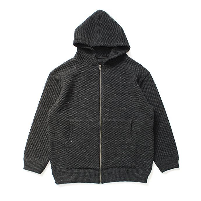 crepuscule crepuscule / Lowgage Knit Parka ローゲージニットパーカー チャコールグレー 1603-016 - C.Gray 01