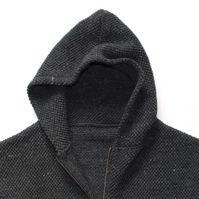 crepuscule crepuscule / Lowgage Knit Parka ローゲージニットパーカー チャコールグレー 1603-016 - C.Gray 02