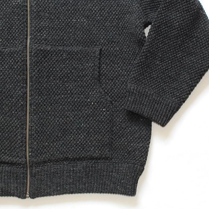 crepuscule crepuscule / Lowgage Knit Parka ローゲージニットパーカー チャコールグレー 1603-016 - C.Gray 02