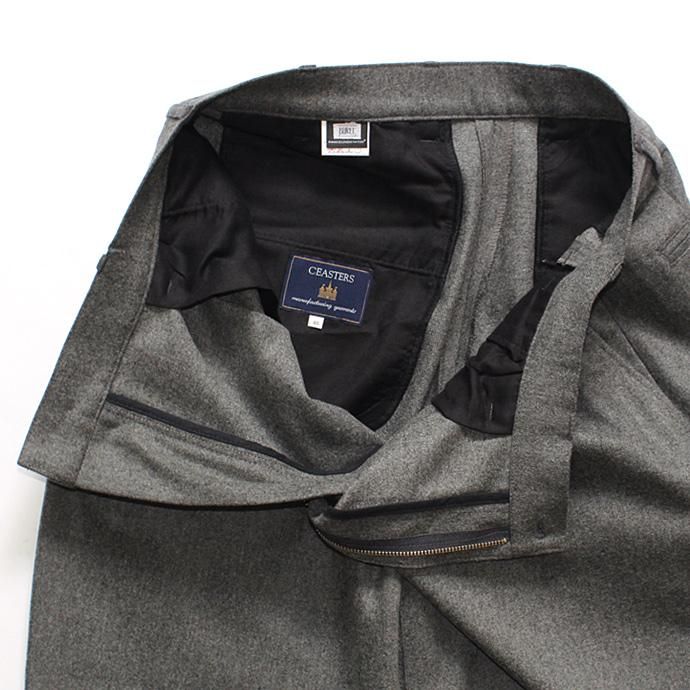 108690656 CEASTERS / 2 Pleats Wool Trousers 2タックウールパンツ グレー 02