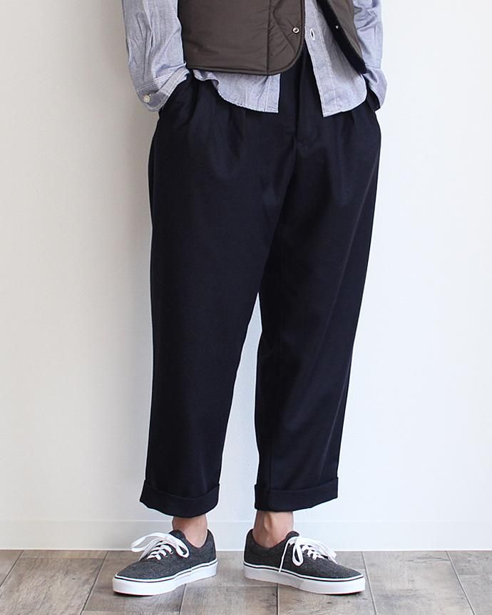 CEASTERS CEASTERS / 2 Pleats Wool Trousers 2タックウールパンツ ネイビー<img class='new_mark_img2' src='//img.shop-pro.jp/img/new/icons47.gif' style='border:none;display:inline;margin:0px;padding:0px;width:auto;' /> 02