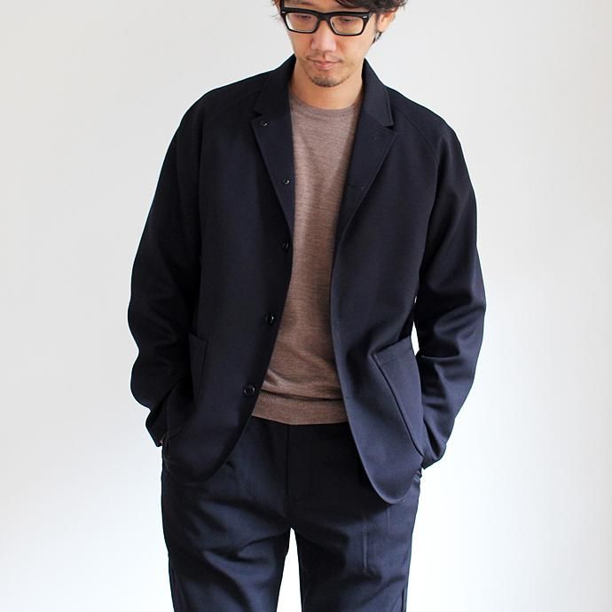 109339739 STILL BY HAND / ラグランスリーブジャケット JK0164 ネイビー<img class='new_mark_img2' src='//img.shop-pro.jp/img/new/icons47.gif' style='border:none;display:inline;margin:0px;padding:0px;width:auto;' /> 02