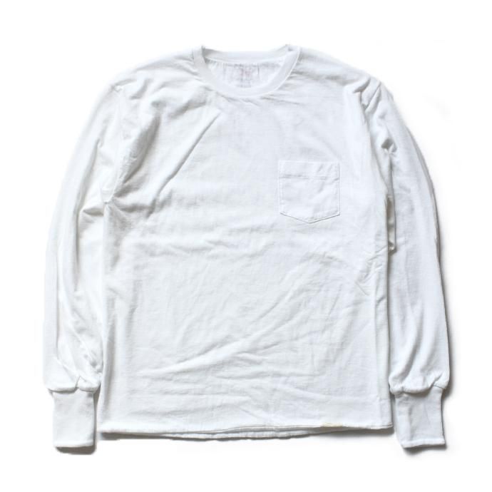 Hexico Hexico / Deformer Tee Ex. 2 Hanes LS リメイクロングスリーブTシャツ - ホワイト 01