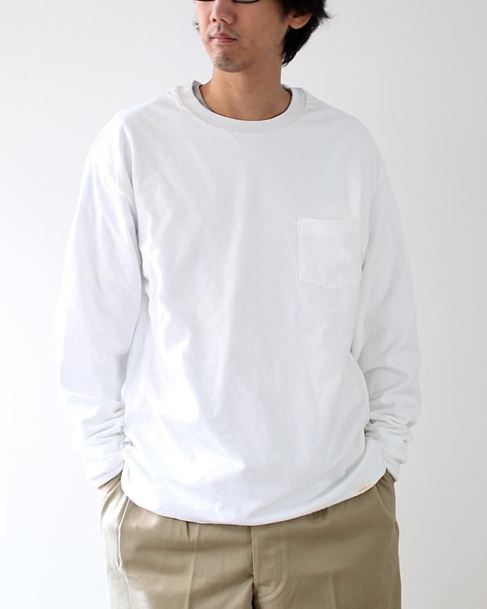 Hexico Hexico / Deformer Tee Ex. 2 Hanes LS リメイクロングスリーブTシャツ - ホワイト 02