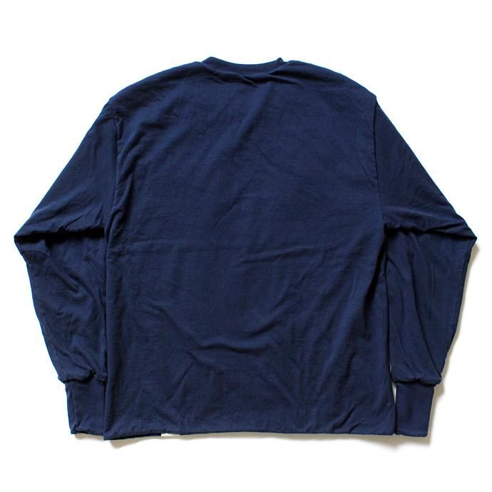 Hexico Hexico / Deformer Tee Ex. 2 Hanes LS リメイクロングスリーブTシャツ - ネイビー<img class='new_mark_img2' src='//img.shop-pro.jp/img/new/icons47.gif' style='border:none;display:inline;margin:0px;padding:0px;width:auto;' /> 02
