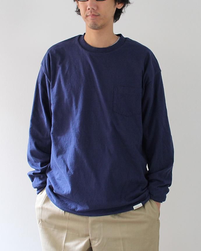 Hexico Hexico / Deformer Tee Ex. 2 Hanes LS リメイクロングスリーブTシャツ - ネイビー<img class='new_mark_img2' src='//img.shop-pro.jp/img/new/icons47.gif' style='border:none;display:inline;margin:0px;padding:0px;width:auto;' /> 02