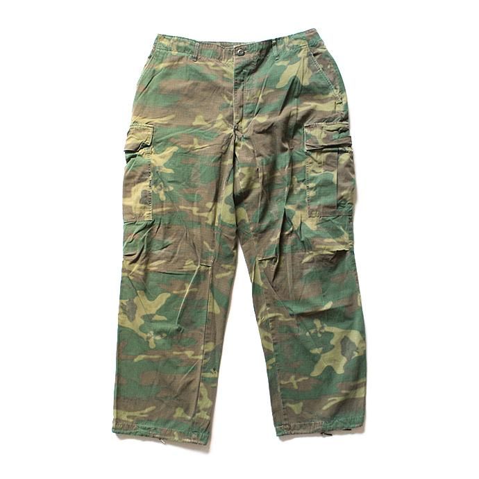 happening U.S. ARMY / 60s リーフカモ ジャングルファティーグパンツ リップストップ 01