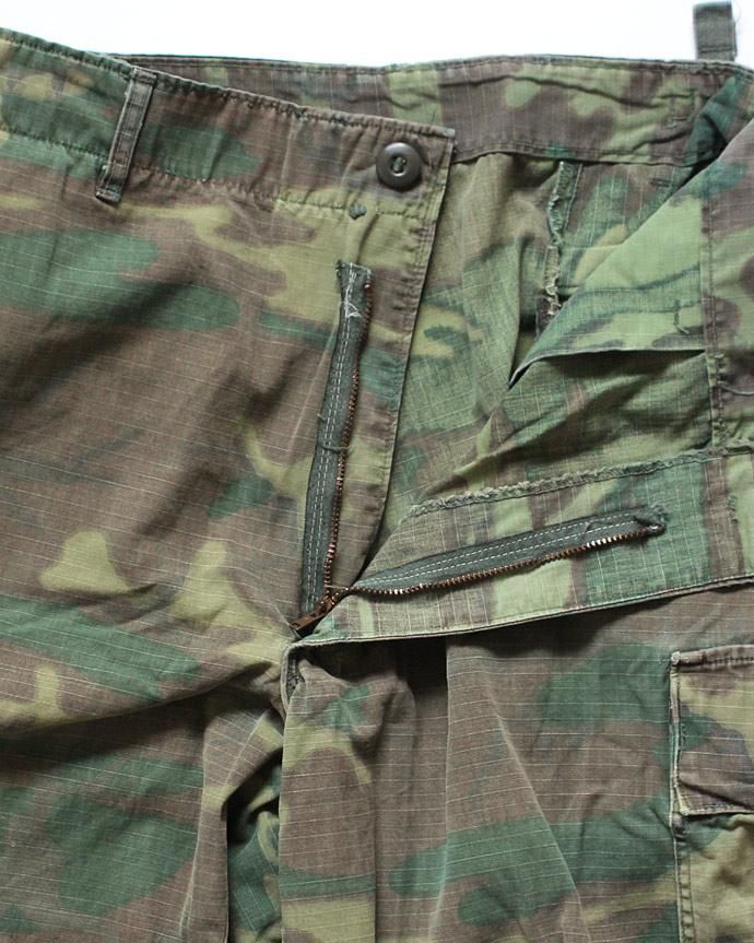 happening U.S. ARMY / 60s リーフカモ ジャングルファティーグパンツ リップストップ 02