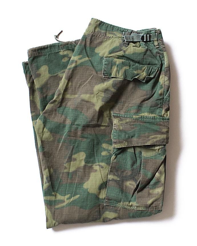 happening U.S. ARMY / 60s リーフカモ ジャングルファティーグパンツ リップストップ 02