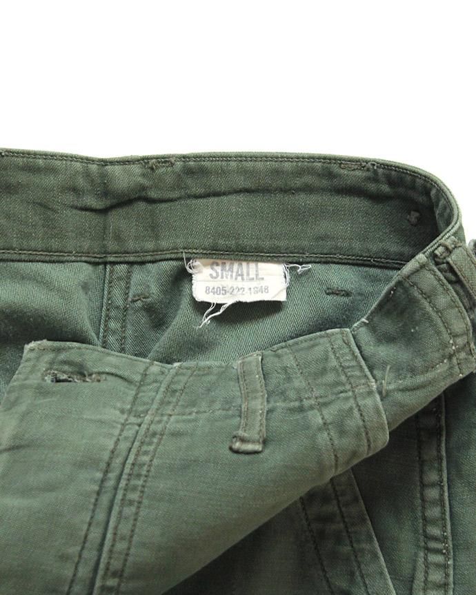 110341553 U.S. ARMY / 60s Utility Pants ユーティリティーパンツ タブ付き S 02