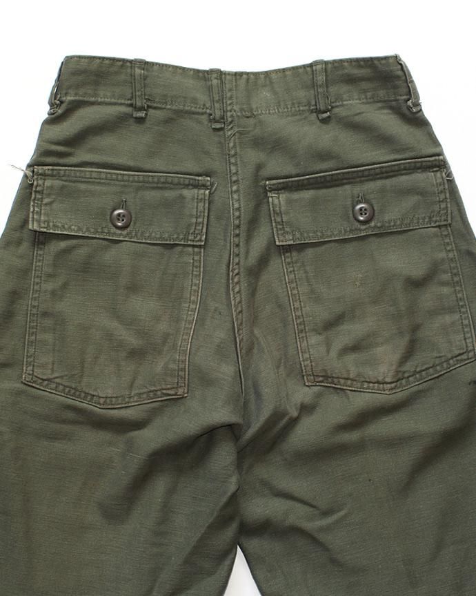 110413464 U.S. ARMY / 70s Utility Pants ユーティリティーパンツ 27x31 カットオフ 02
