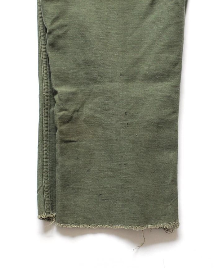 110413464 U.S. ARMY / 70s Utility Pants ユーティリティーパンツ 27x31 カットオフ 02