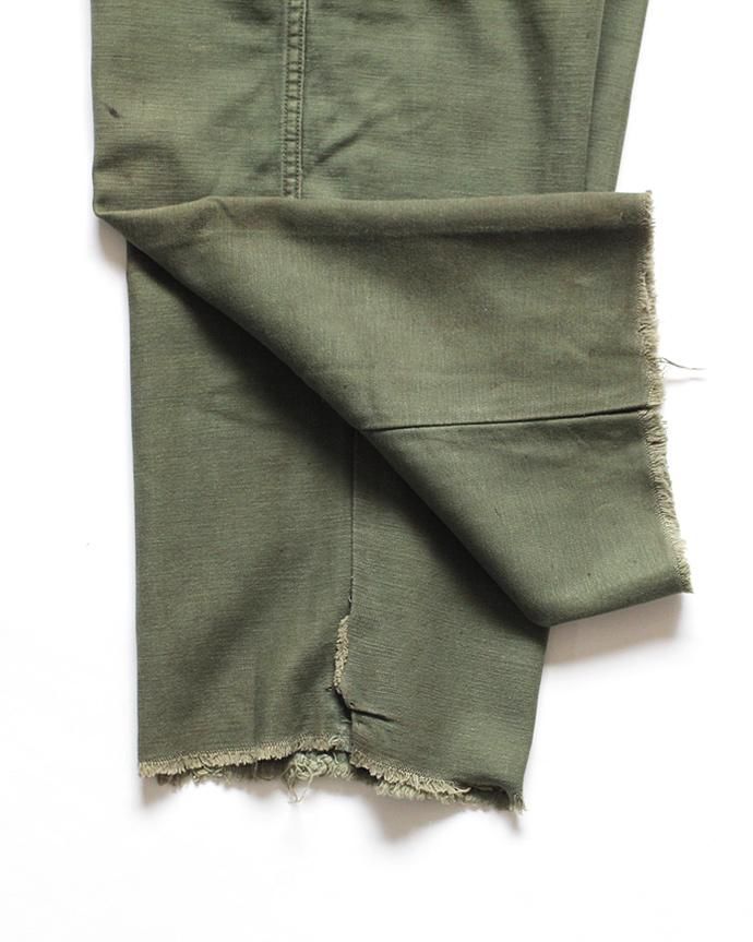 110413464 U.S. ARMY / 70s Utility Pants ユーティリティーパンツ 27x31 カットオフ 02