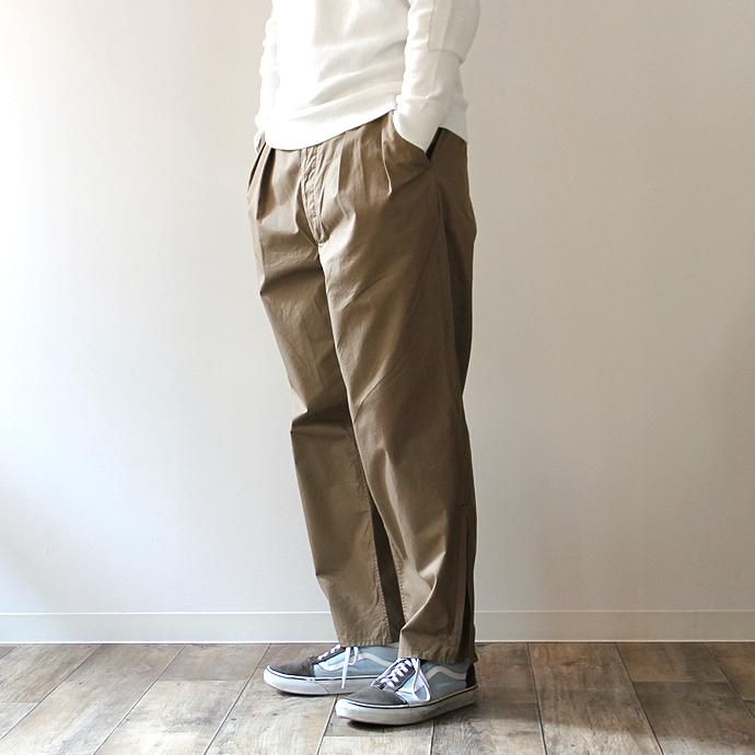 blurhms blurhms / Both Side Zipper Wide Pants BHS-F17009 - Greybeige 02