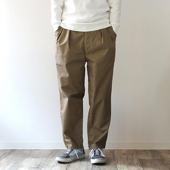 blurhms blurhms / Both Side Zipper Wide Pants BHS-F17009 - Greybeige 02
