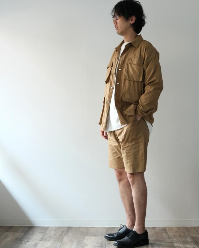 113530776 blurhms / Two-Ply Easy Fatigue Shorts BHS-F17004 - Beige 02
