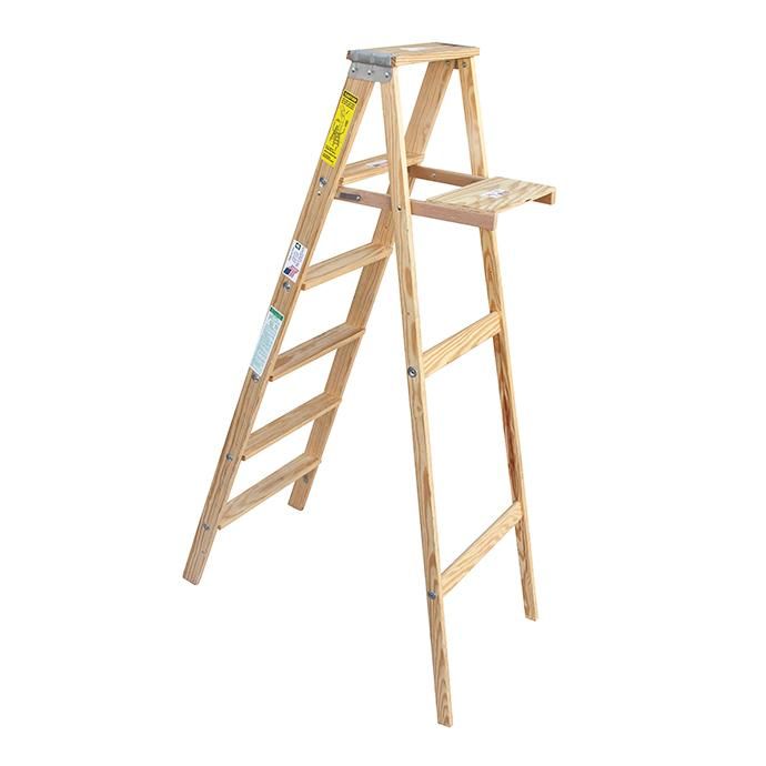 113752701 Michigan Ladder Company / Wood Step Ladder ウッドステップラダー - Size 6 02
