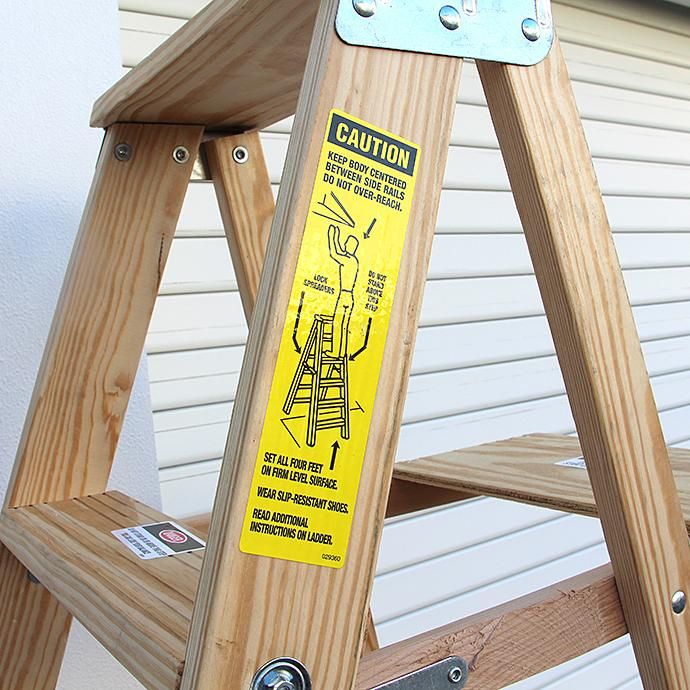 113752701 Michigan Ladder Company / Wood Step Ladder ウッドステップラダー - Size 6 02