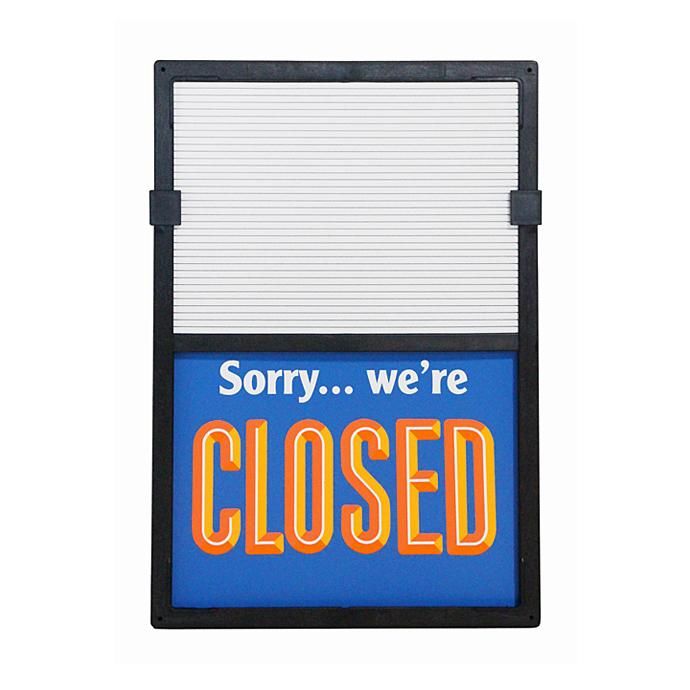 Other Brands GlassMate - Vertical Open/Closed Slider Sign バーチカル オープン/クローズスライダーサイン ブルー 02