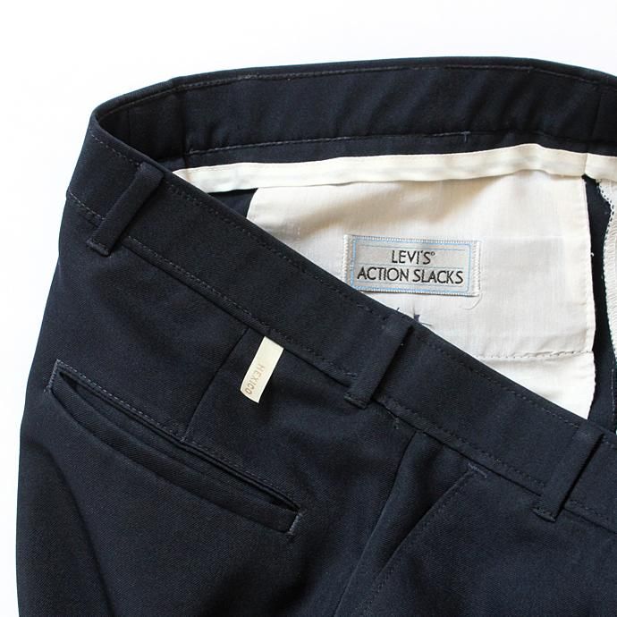 Hexico Deformer 1-Tuck Pants - Ex. Action Slacks リメイクスラックス - Navy 32<img class='new_mark_img2' src='//img.shop-pro.jp/img/new/icons47.gif' style='border:none;display:inline;margin:0px;padding:0px;width:auto;' /> 02
