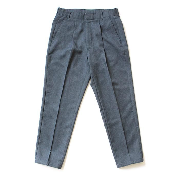 Hexico Deformer 1-Tuck Pants - Ex. Action Slacks リメイクスラックス - Heather Navy 32<img class='new_mark_img2' src='//img.shop-pro.jp/img/new/icons47.gif' style='border:none;display:inline;margin:0px;padding:0px;width:auto;' /> 01