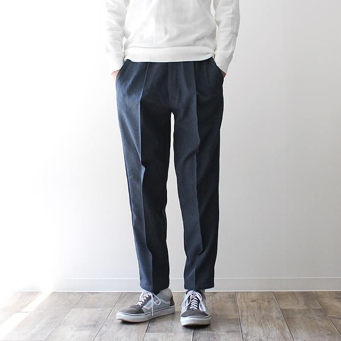 Hexico Deformer 1-Tuck Pants - Ex. Action Slacks リメイクスラックス - Heather Navy 32<img class='new_mark_img2' src='//img.shop-pro.jp/img/new/icons47.gif' style='border:none;display:inline;margin:0px;padding:0px;width:auto;' /> 02