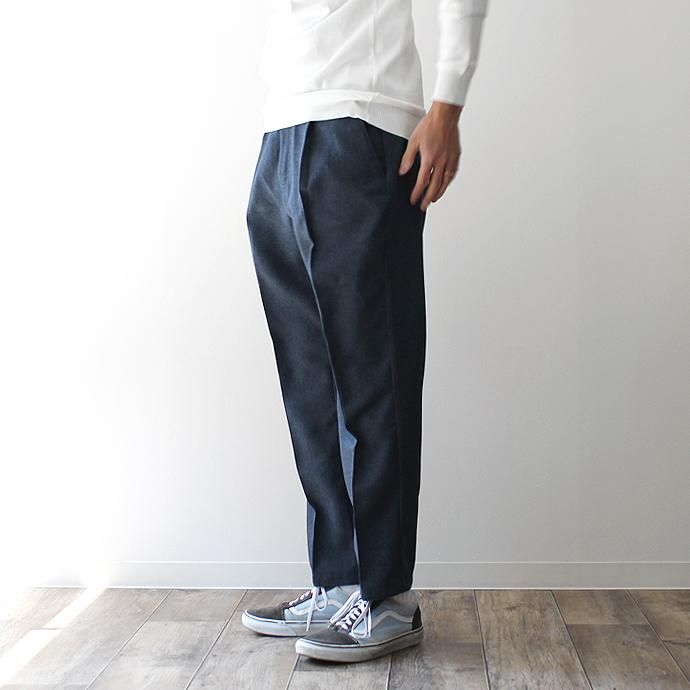 Hexico Deformer 1-Tuck Pants - Ex. Action Slacks リメイクスラックス - Heather Navy 32<img class='new_mark_img2' src='//img.shop-pro.jp/img/new/icons47.gif' style='border:none;display:inline;margin:0px;padding:0px;width:auto;' /> 02