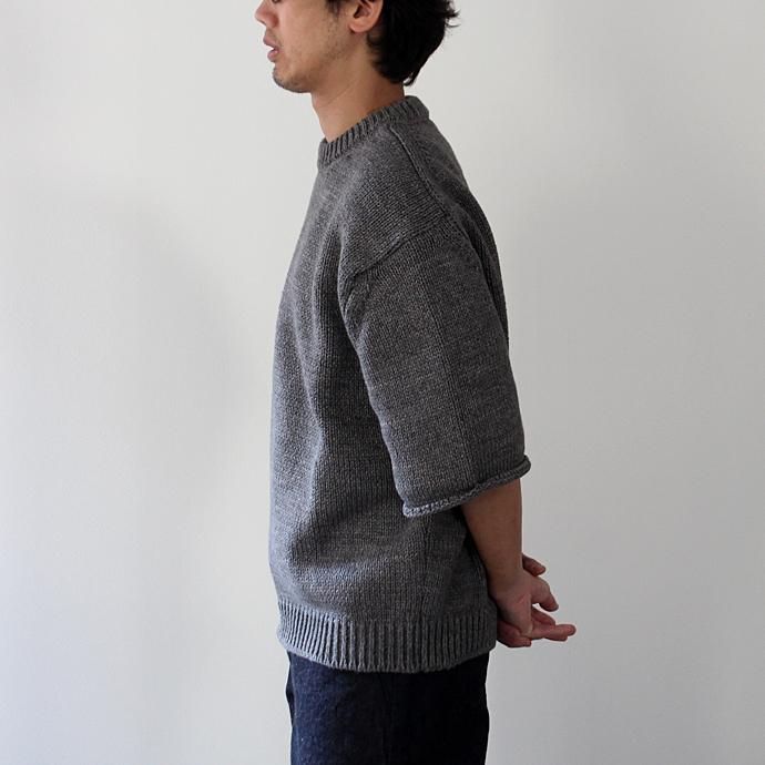 crepuscule crepuscule / Lowgage S/S コットンローゲージ クルーネックショートスリーブニット 1701-007 全4色 02
