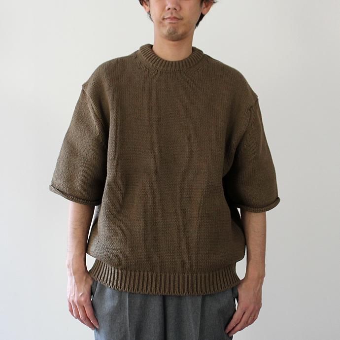 crepuscule crepuscule / Lowgage S/S コットンローゲージ クルーネックショートスリーブニット 1701-007 全4色 02